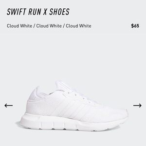 SWIFT RUN X SHOES
Cloud White kids 5